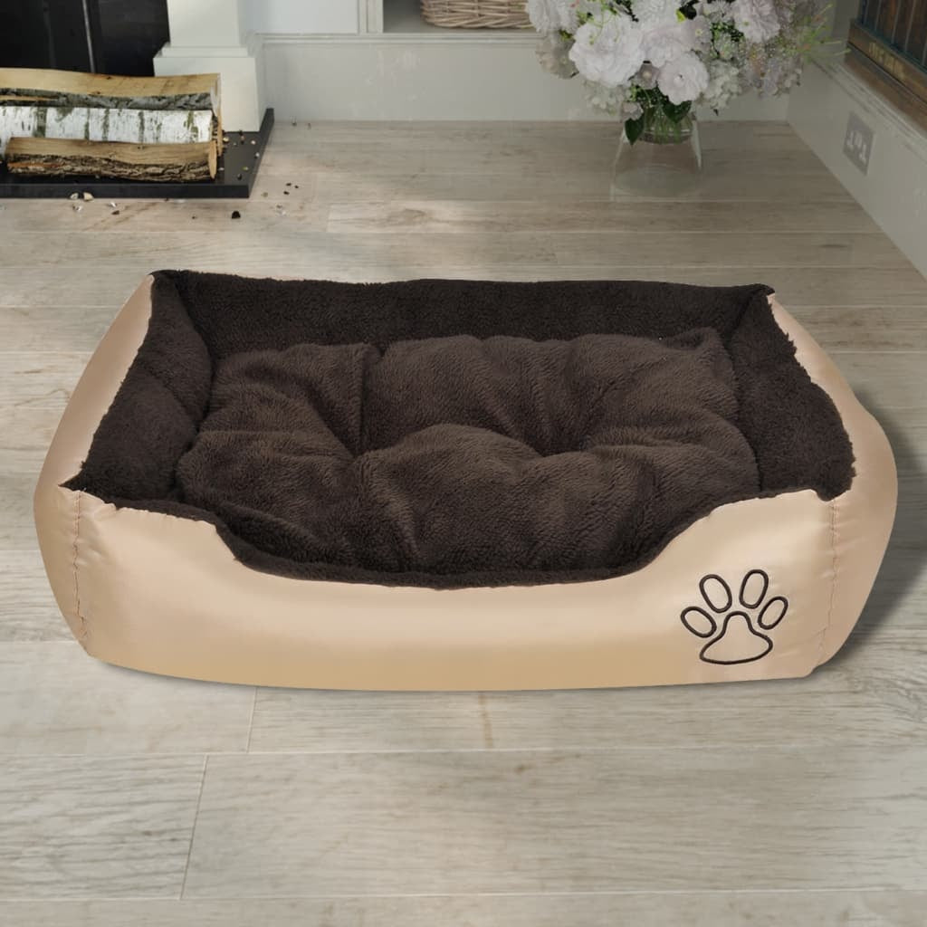 Warmes Hundebett mit Kissen XL