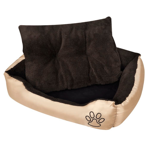 Warmes Hundebett mit Kissen XL