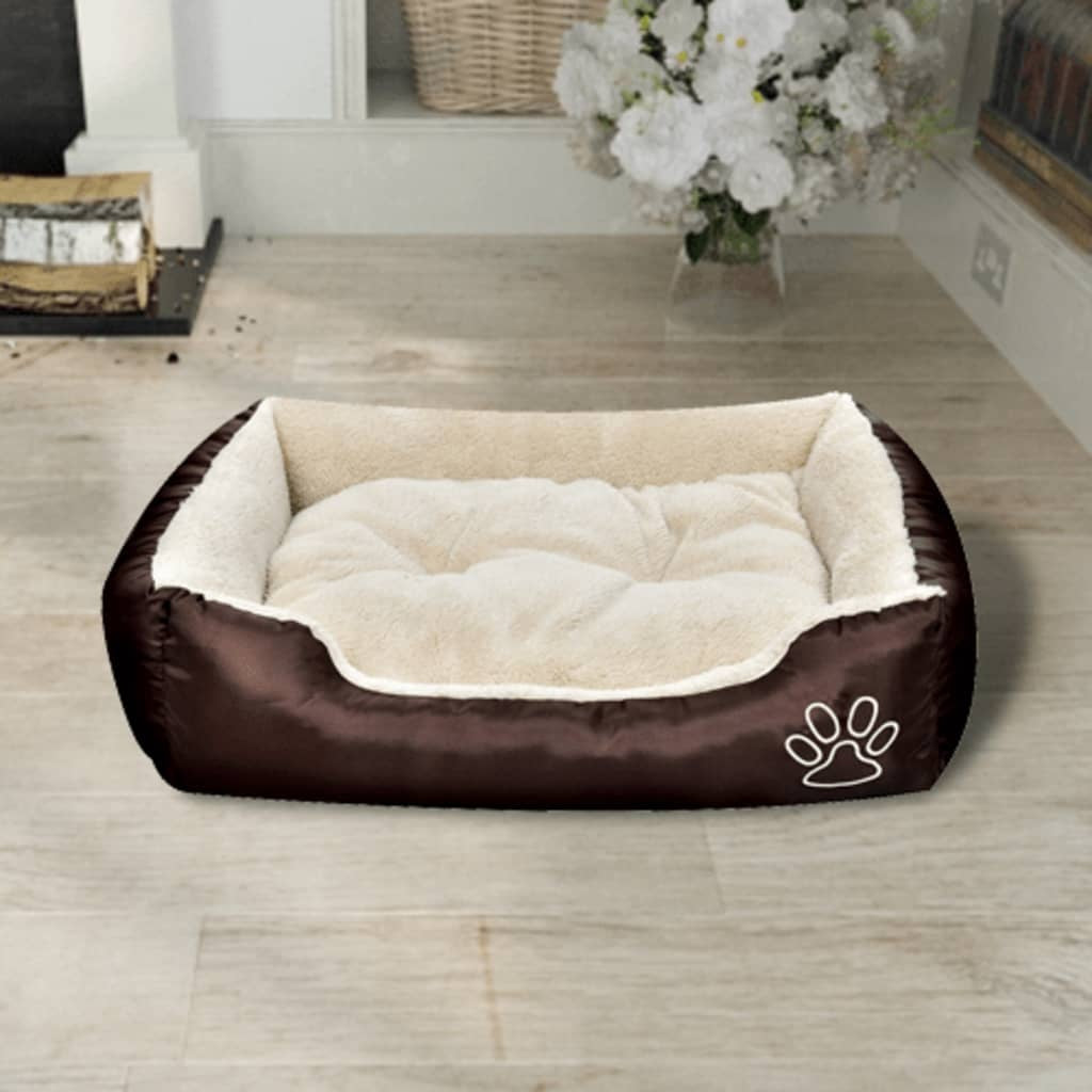 Warmes Hundebett mit Kissen M