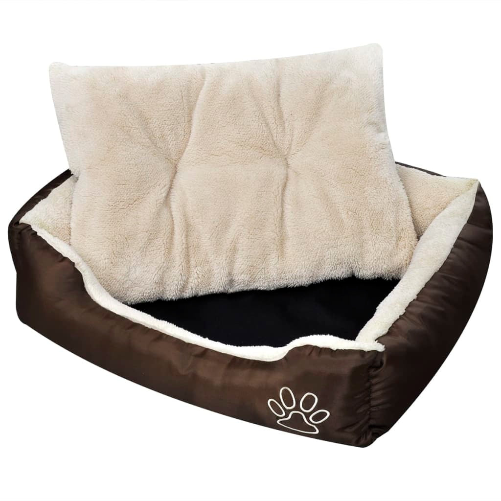 Warmes Hundebett mit Kissen M