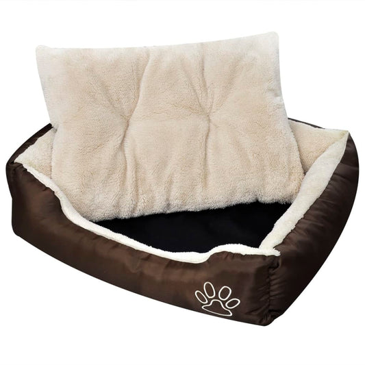 Warmes Hundebett mit Kissen M