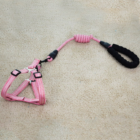 Traktionsset für Haustiere aus Leinen-Nylon-Legierung